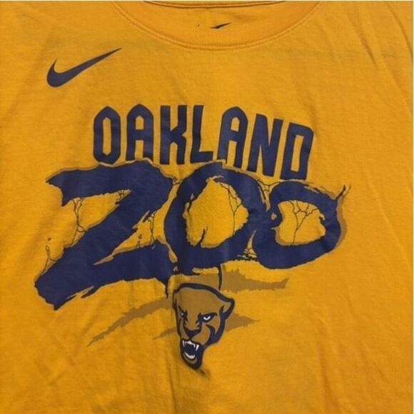 University Of Pittsburgh Size L Oakland Zoo Nike Athletic Fit T-Shirt - Picture 2 of 4
